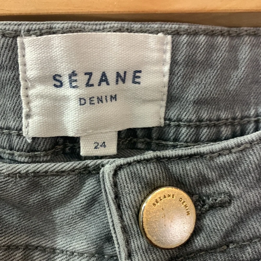 Sézane Jeans The Perfect 7/8 Slim Skinny Grey Gray 24 Denim Casual Ankle Length